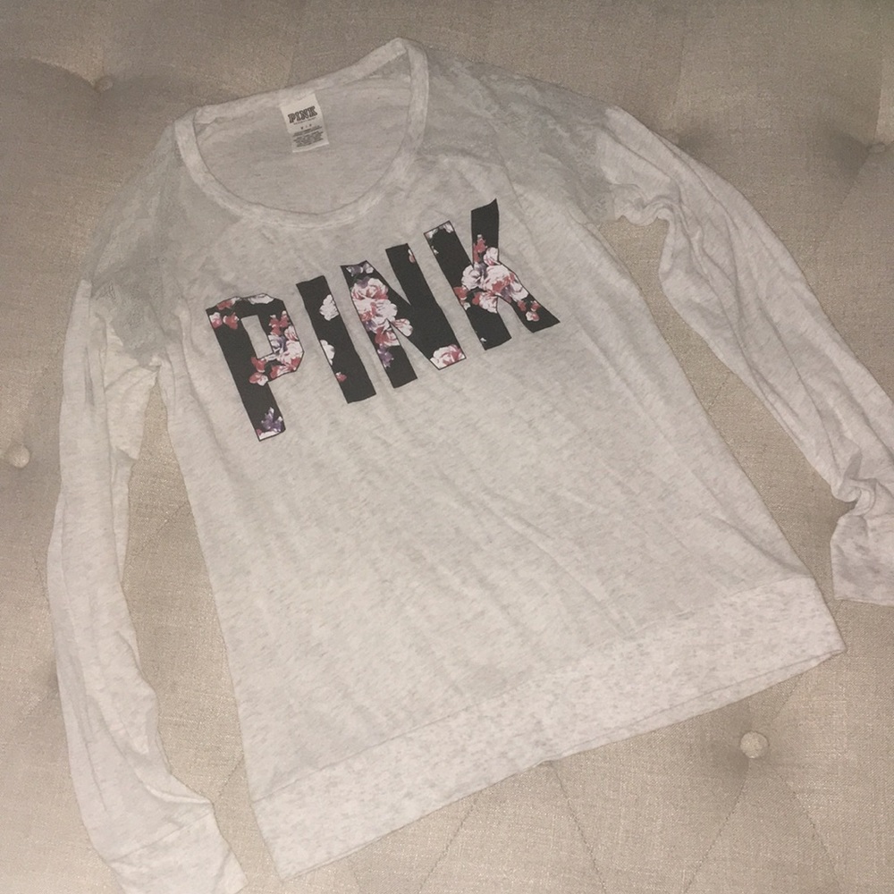 Victoria's Secret PINK sheer long sleeve shirt - Picture 2 of 7